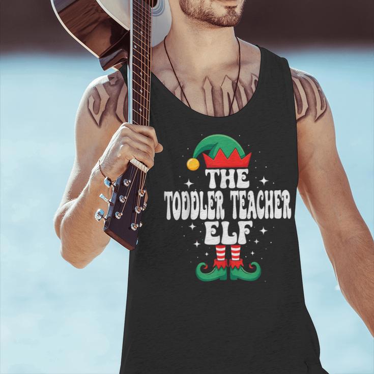 The Toddler Teacher Elf Christmas Matching Family Men Tank Top, gift for family, gift for coworker