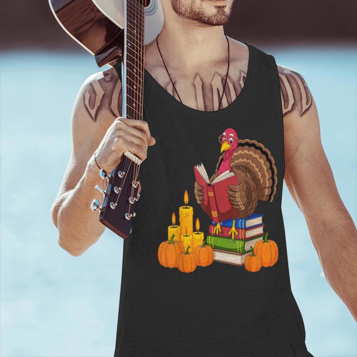 Turkey Reading Books Fall Thanksgiving Teacher Book Men Tank Top, gift for family, gift for coworker Turkey Reading Books Fall Thanksgiving Teacher Book Men Tank Top, gift for family, gift for coworker