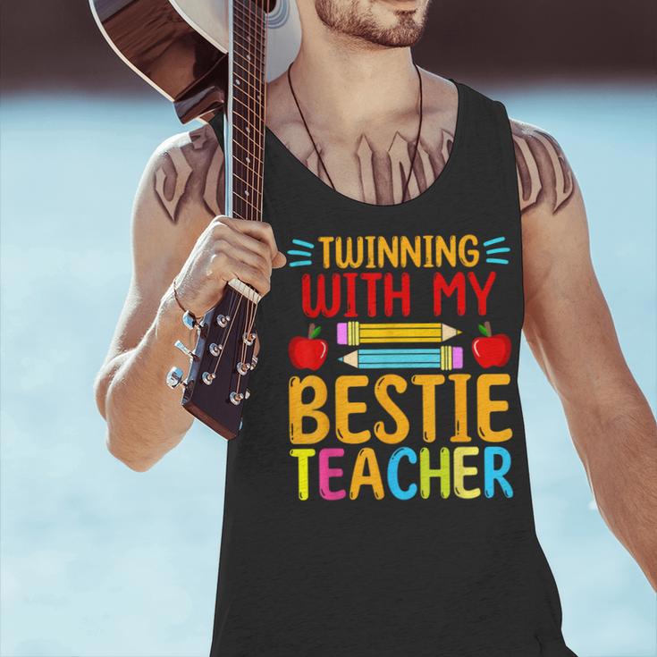 Twinning With My Bestie Teacher Boy Spirit Week Twin Day Men Tank Top, gift for family, gift for coworker