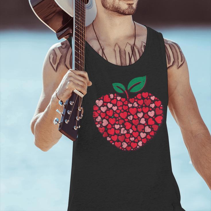 Valentines Day Teacher Hearts Apple Love Teach Women Men Men Tank Top, gift for family, gift for coworker Valentines Day Teacher Hearts Apple Love Teach Women Men Men Tank Top, gift for family, gift for coworker