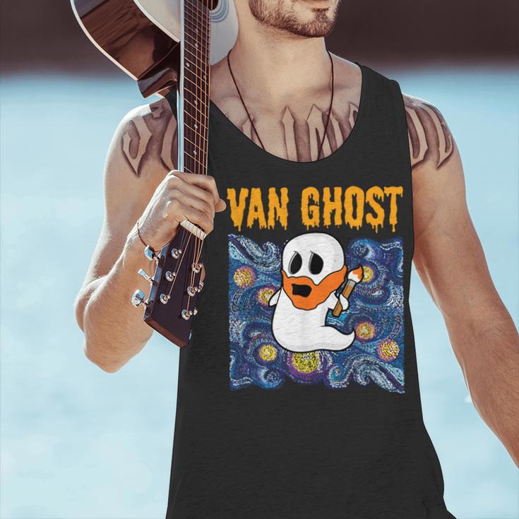 Van Ghost Art Teacher Halloween Van Gogh Starry Night Men Tank Top, gift for family, gift for coworker Van Ghost Art Teacher Halloween Van Gogh Starry Night Men Tank Top, gift for family, gift for coworker