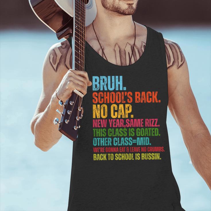 Vintage Bruh We Back No Cap Bruh We'Re Back Student Teacher Men Tank Top, gift for family, gift for coworker Vintage Bruh We Back No Cap Bruh We'Re Back Student Teacher Men Tank Top, gift for family, gift for coworker