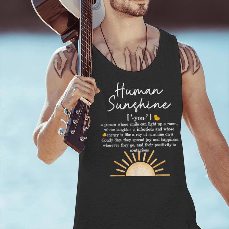 Vintage Human Sunshine Definition Teachers Mom Boss Women Men Tank Top, gift for family, gift for coworker