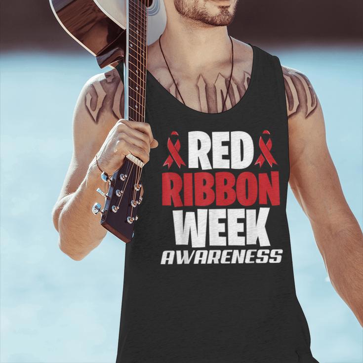 We Wear Red For Red Ribbon Week Awareness Mothers Teachers Men Tank Top, gift for family, gift for coworker