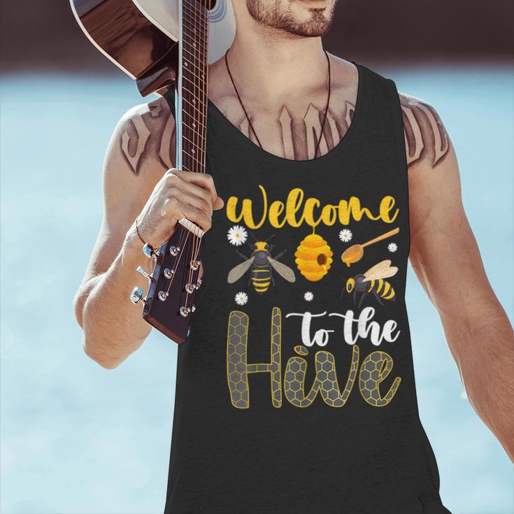 Welcome To The Hive Bee Teacher Back To School Men Tank Top, gift for family, gift for coworker