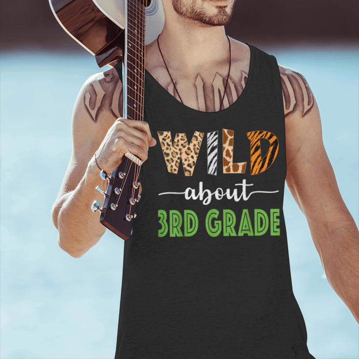 Wild About 3rd Grade Teacher Student Third Grade Zoo Safari Men Women Girls Kids Men Tank Top, gift for family, gift for coworker