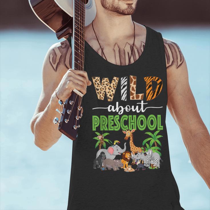 Wild About Preschool Teacher Student Preschool Zoo Safari Men Tank Top, gift for family, gift for coworker Wild About Preschool Teacher Student Preschool Zoo Safari Men Tank Top, gift for family, gift for coworker
