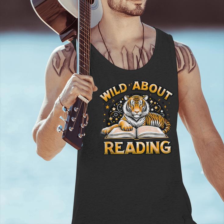 Wild About Reading Tiger For Teachers & Students Men Tank Top, gift for family, gift for coworker