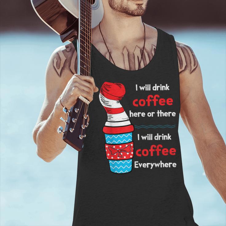 I Will Drink Coffee Here Or There Teacher Teaching Men Tank Top, gift for family, gift for coworker I Will Drink Coffee Here Or There Teacher Teaching Men Tank Top, gift for family, gift for coworker