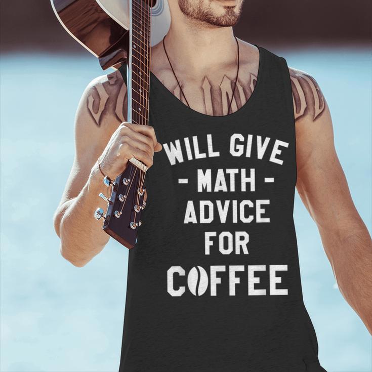 Will Give Math Advice For Coffee Mathematics Teacher Men Tank Top, gift for family, gift for coworker Will Give Math Advice For Coffee Mathematics Teacher Men Tank Top, gift for family, gift for coworker