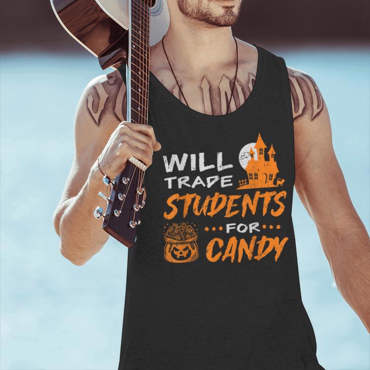 Will Trade Students For Candy Halloween Costume Teacher Men Tank Top, gift for family, gift for coworker
