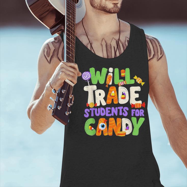 Will Trade Students For Candy Teacher Cute Halloween Costume Men Tank Top, gift for family, gift for coworker Will Trade Students For Candy Teacher Cute Halloween Costume Men Tank Top, gift for family, gift for coworker