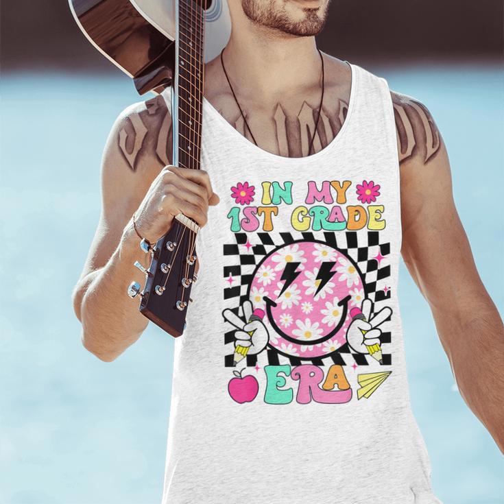 In My 1st Grade Era Smile Face Back To School Teacher Kid Men Tank Top, gift for family, gift for coworker