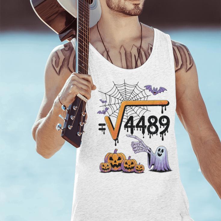4489 Square Root 67 Math Teacher Halloween Costume Professor Men Tank Top, gift for family, gift for coworker