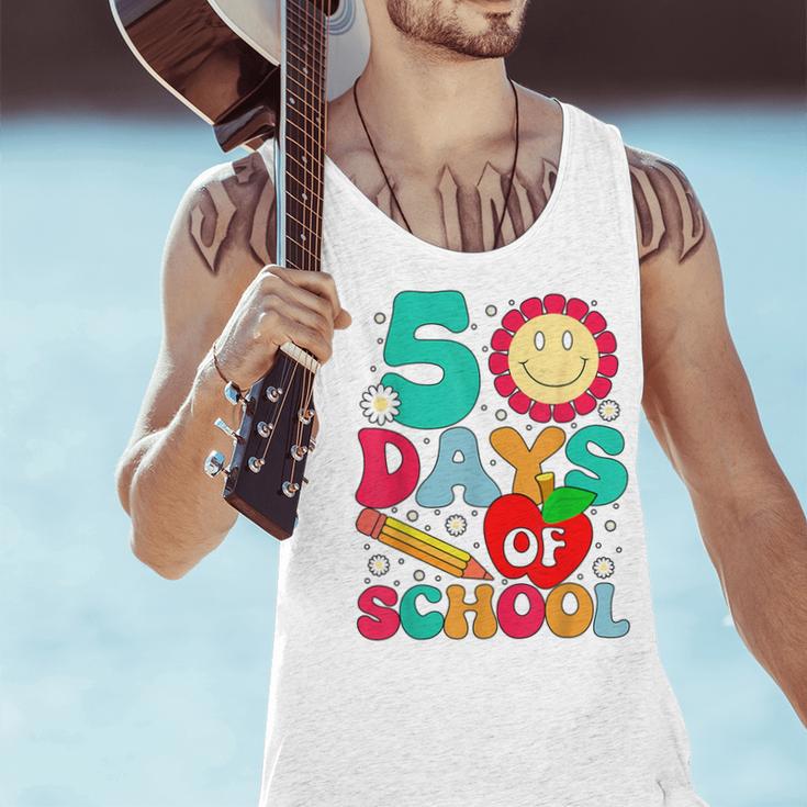 50 Days Of School Teacher Happy 50th Day Of School Kids Men Tank Top, gift for family, gift for coworker