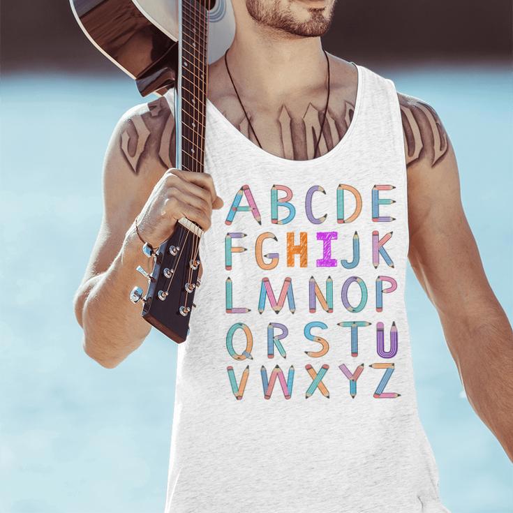 Back To School Kindergarten Alphabet ABC Teacher Women Kids Men Tank Top, gift for family, gift for coworker Back To School Kindergarten Alphabet ABC Teacher Women Kids Men Tank Top, gift for family, gift for coworker