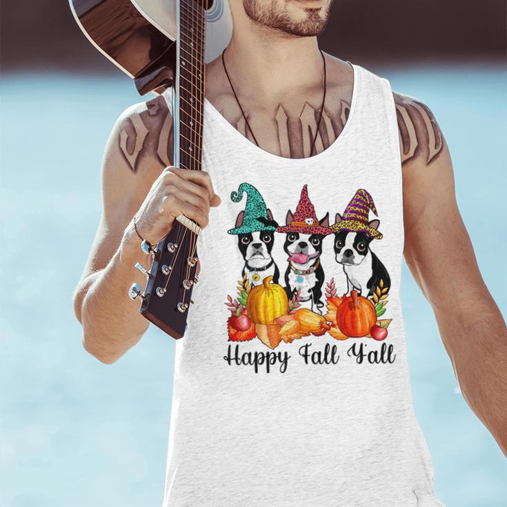 Boston Terrier Dog Lover Fall Ya'Ll Halloween Costume Men Women Men Tank Top