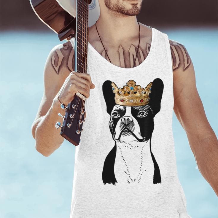 Boston Terrier Dog Wearing Crown For Men Women Girls Kids Men Tank Top, gift for family, gift for coworker