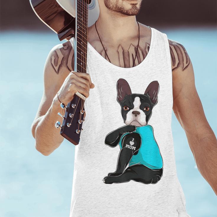 Boston Terrier I Love Mom Apparel Men Tank Top