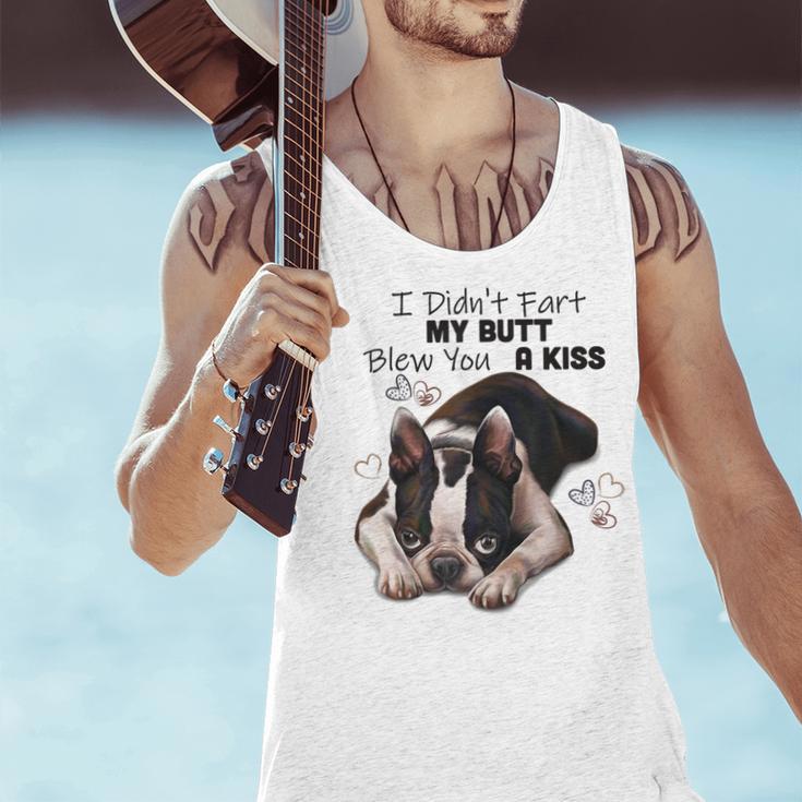 Boston Terrier Shirt I Didn't Fart My Butt Blew You A Kiss Men Tank Top