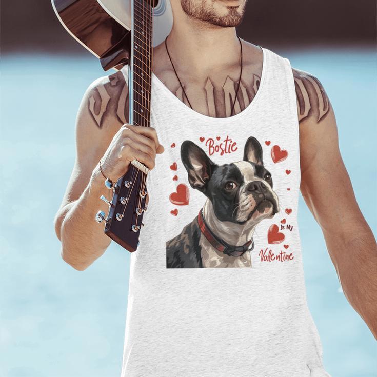Boston Terrier Is My Valentine Cute Pet Dog Owner Valentine Men Tank Top