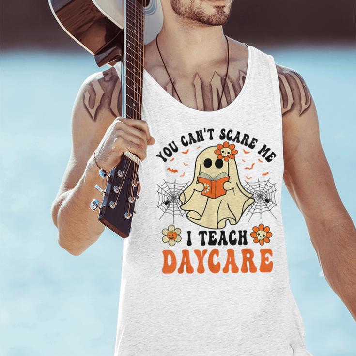 You Can't Scare Me I Teach Daycare Teacher Halloween Ghost Men Tank Top, gift for family, gift for coworker