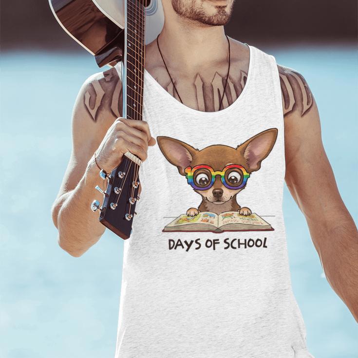 Chihuahua 100 Days Of School Rainbow Glasses Teacher Men Tank Top, gift for family, gift for coworker Chihuahua 100 Days Of School Rainbow Glasses Teacher Men Tank Top, gift for family, gift for coworker