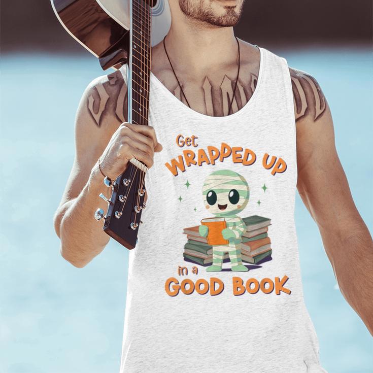 Cute Halloween Teacher Librarian Mummy Reading Books Men Tank Top, gift for family, gift for coworker Cute Halloween Teacher Librarian Mummy Reading Books Men Tank Top, gift for family, gift for coworker