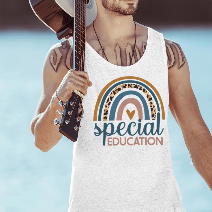 Cute Special Education Leopard Print SPED Teacher Idea Men Tank Top, gift for family, gift for coworker