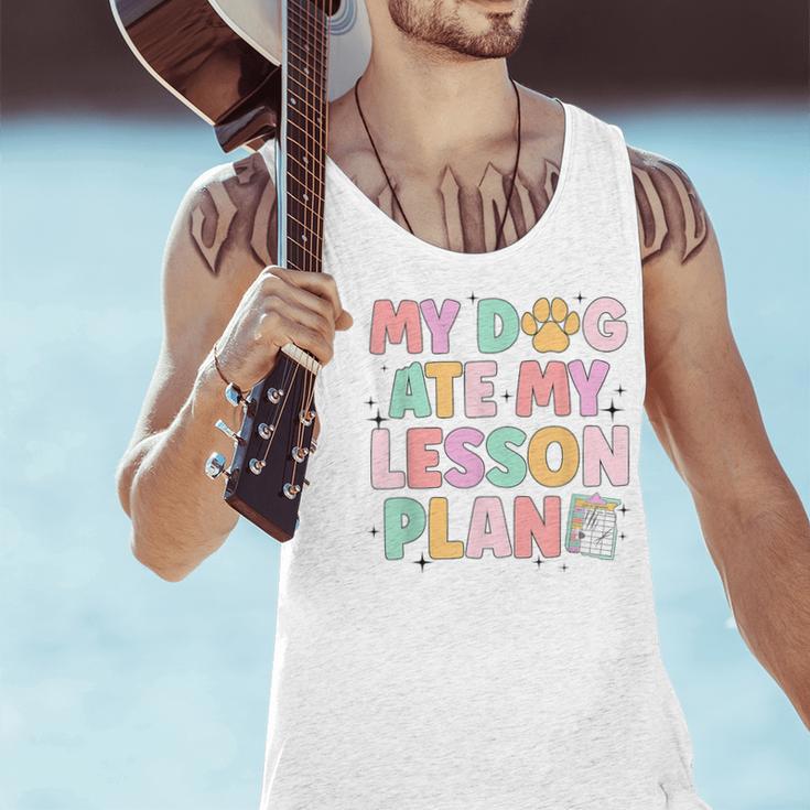 My Dog Ate My Lesson Plan Kindergarten Teacher Dog Lover For Men Women Men Tank Top, gift for family, gift for coworker My Dog Ate My Lesson Plan Kindergarten Teacher Dog Lover For Men Women Men Tank Top, gift for family, gift for coworker