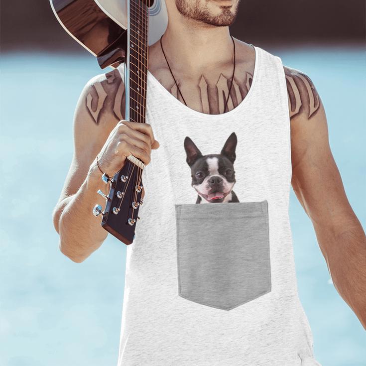 Dog In Your Pocket Boston Terrier For Men Women Girls Kids Men Tank Top, gift for family, gift for coworker