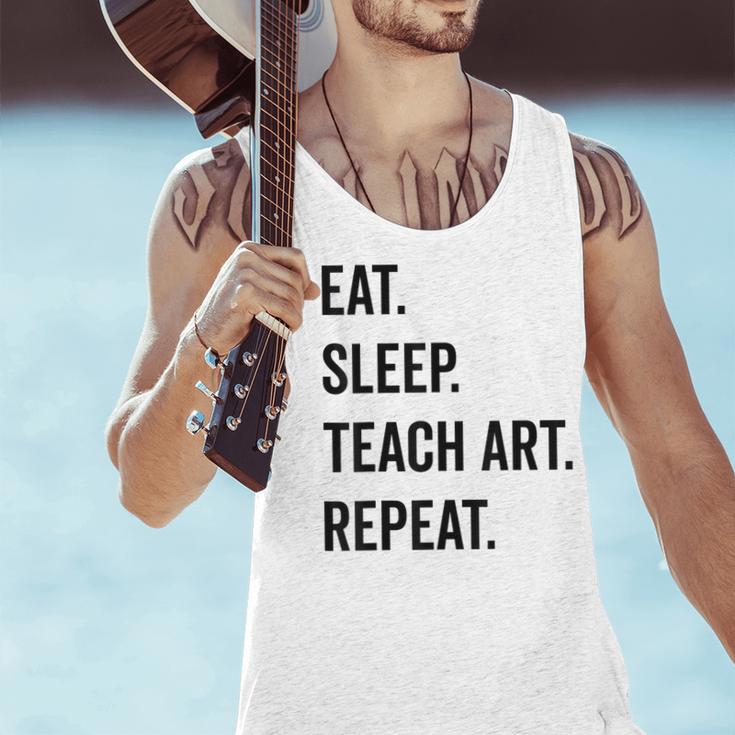 Eat Sleep Teach Art Repeat Teaching Art Teacher Men Tank Top, gift for family, gift for coworker