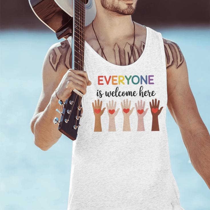 Everyone Is Welcome Here Idaho Teacher Men Tank Top, gift for family, gift for coworker Everyone Is Welcome Here Idaho Teacher Men Tank Top, gift for family, gift for coworker