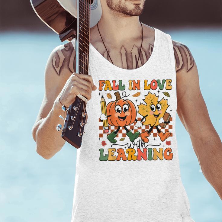 Fall In Love With Learning Thanksgiving Teacher Student Men Tank Top, gift for family, gift for coworker Fall In Love With Learning Thanksgiving Teacher Student Men Tank Top, gift for family, gift for coworker