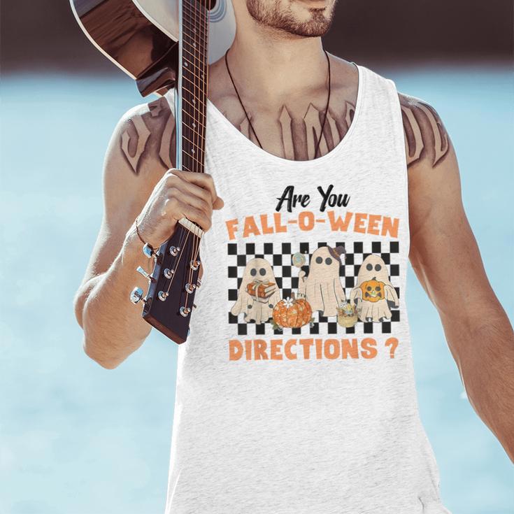 Are You Fall-O-Ween Directions Halloween Ghost Fall Teacher Men Tank Top, gift for family, gift for coworker