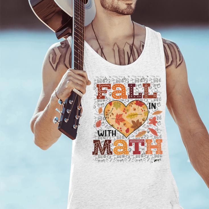 Fall Teacher Fall In Love With Math Math Thanksgiving For Men Women Men Tank Top, gift for family, gift for coworker