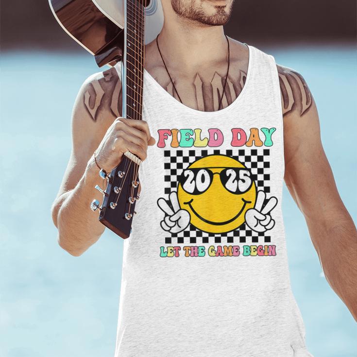 Field Day 2025 Let The Games Begin Yellow Team Teachers Kids Men Tank Top, gift for family, gift for coworker Field Day 2025 Let The Games Begin Yellow Team Teachers Kids Men Tank Top, gift for family, gift for coworker