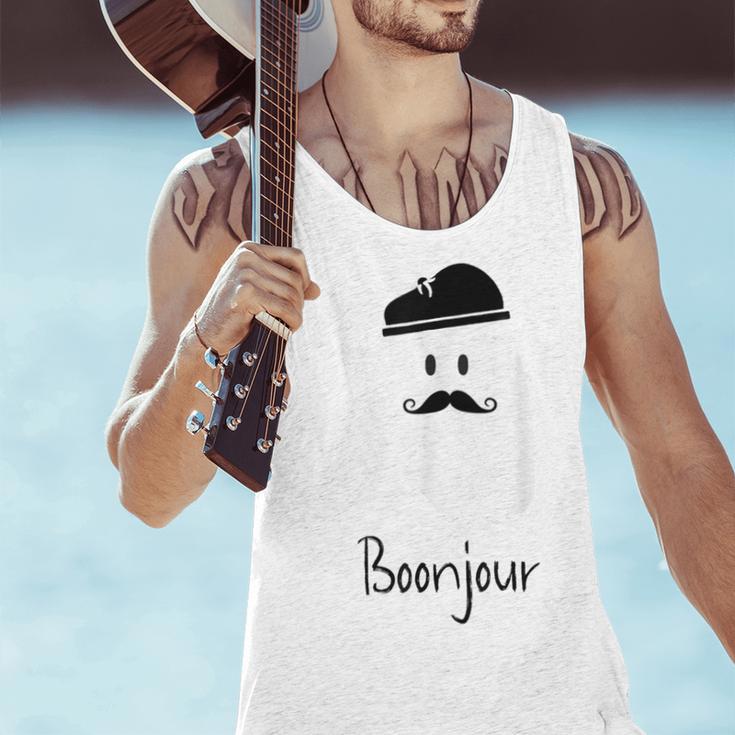 French Teacher Halloween Bonjour Ghost Men Tank Top, gift for family, gift for coworker