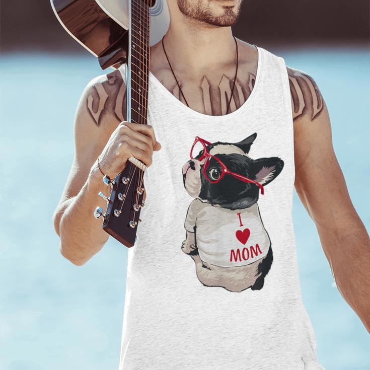 Girls I Heart Mom Love Mama Boston Terrier Dog Lover Men Tank Top