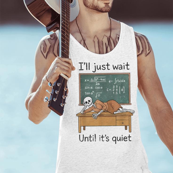 Halloween Teacher I'Ll Just Wait Until It's Quiet Men Tank Top, gift for family, gift for coworker Halloween Teacher I'Ll Just Wait Until It's Quiet Men Tank Top, gift for family, gift for coworker