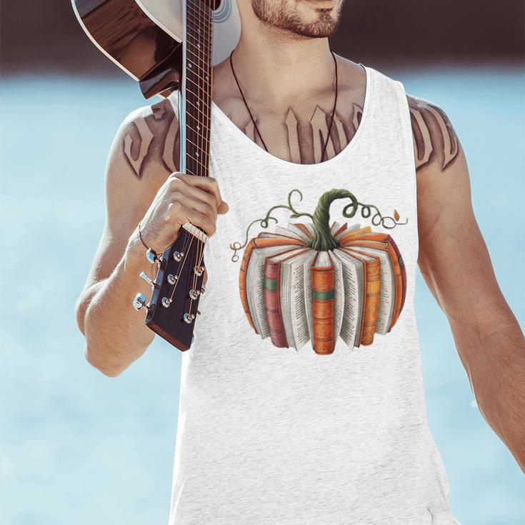 Halloween Teacher Librarians Fall Book Pumpkin Retro Reading Men Tank Top, gift for family, gift for coworker Halloween Teacher Librarians Fall Book Pumpkin Retro Reading Men Tank Top, gift for family, gift for coworker