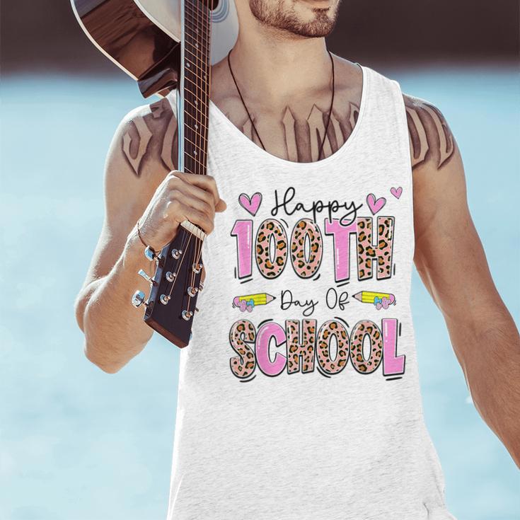 Happy 100th Day Of School Leopard Print Teacher Student Kids Men Tank Top, gift for family, gift for coworker Happy 100th Day Of School Leopard Print Teacher Student Kids Men Tank Top, gift for family, gift for coworker