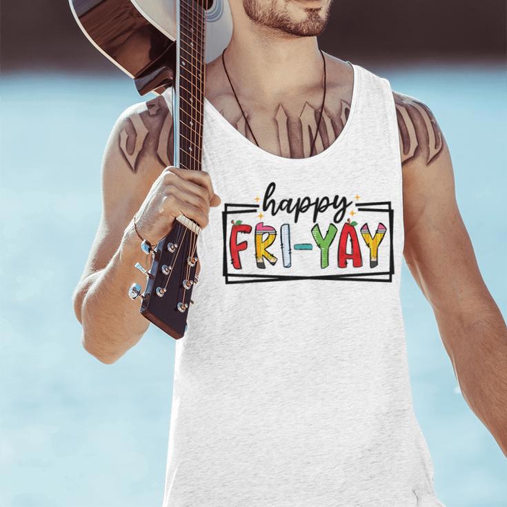 Happy Fri-Yay Friday Lovers Teacher Fri Yay Weekend Men Tank Top, gift for family, gift for coworker