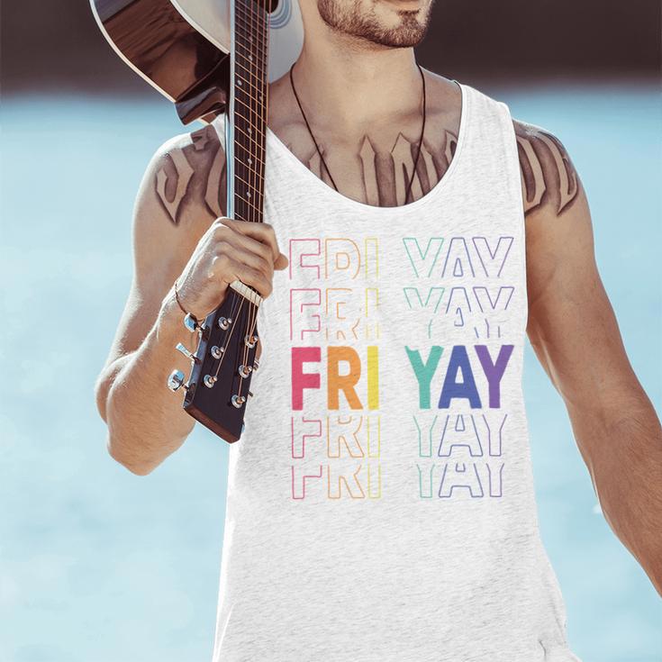 Happy Fri Yay Teacher Friday Saying Men Tank Top, gift for family, gift for coworker Happy Fri Yay Teacher Friday Saying Men Tank Top, gift for family, gift for coworker