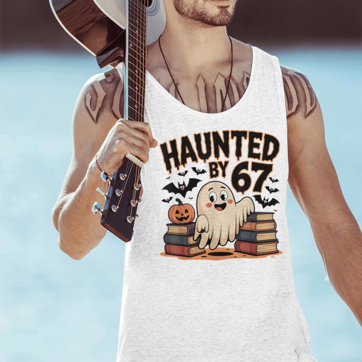 Haunted By 67 Teacher Ghost Pumpkin Halloween Costum Men Tank Top, gift for family, gift for coworker Haunted By 67 Teacher Ghost Pumpkin Halloween Costum Men Tank Top, gift for family, gift for coworker