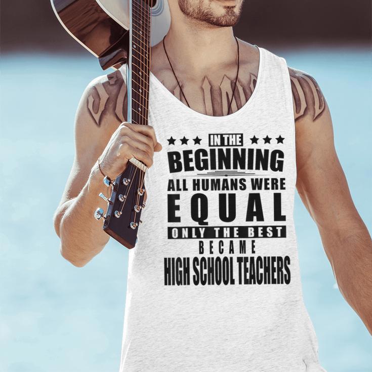 High School Teacher Personalized Men Tank Top, gift for family, gift for coworker