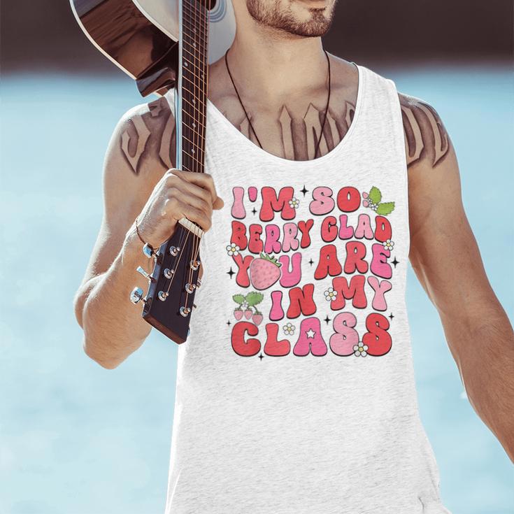 I'm So Berry Glad You Are Strawberry Elementary Teacher Men Tank Top, gift for family, gift for coworker