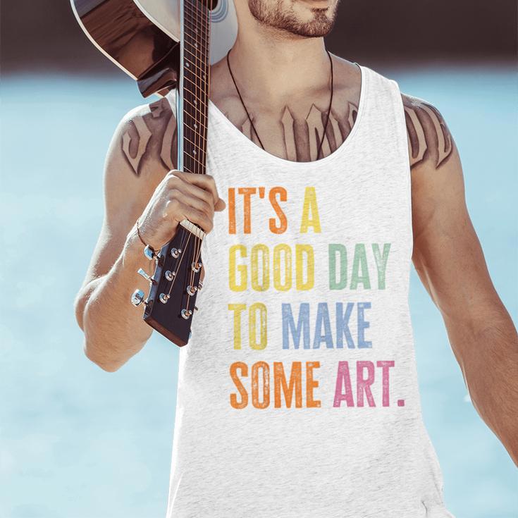 It's A Good Day To Make Art Artist Teacher Painter Men Tank Top, gift for family, gift for coworker