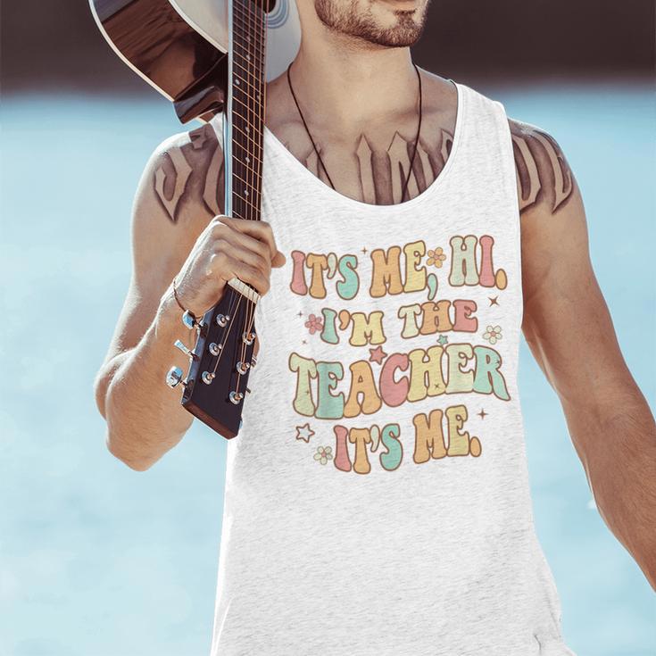 It's Me Hi I'm The Teacher It's Me Groovy Teacher Men Tank Top, Groovy Teacher Tank Tops, gift for family, gift for coworker