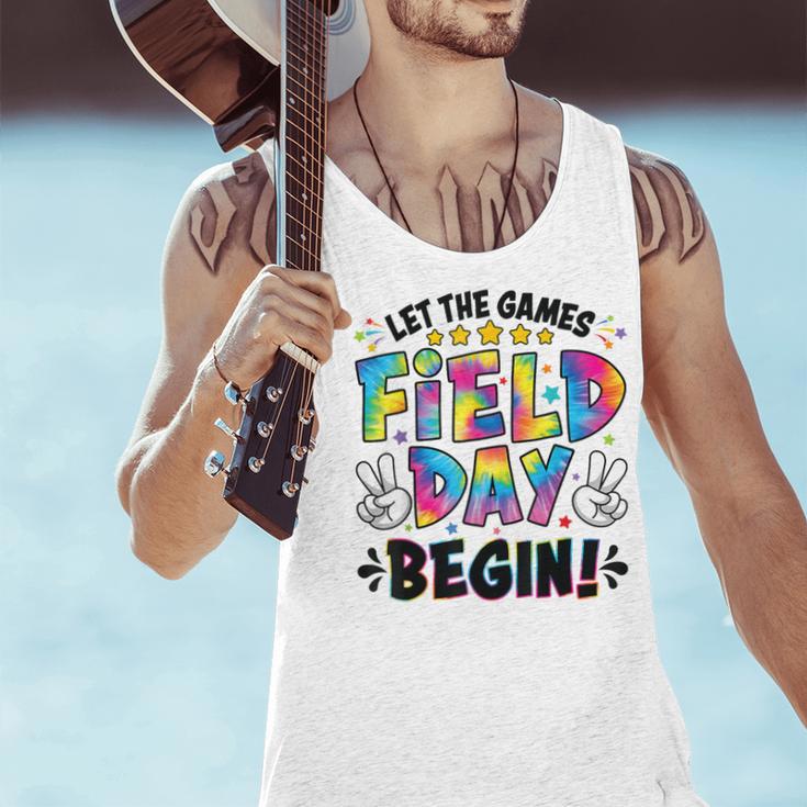 Let The Games Field Day Begin Tie Dye Adults Teacher Kids Men Tank Top, gift for family, gift for coworker